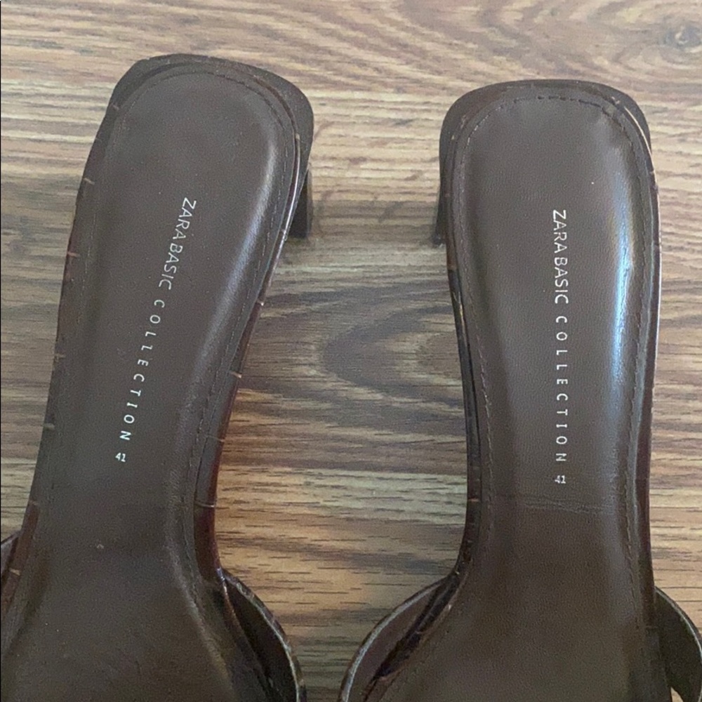 Zara Basic Collection - Embossed Crock Mule - image 5